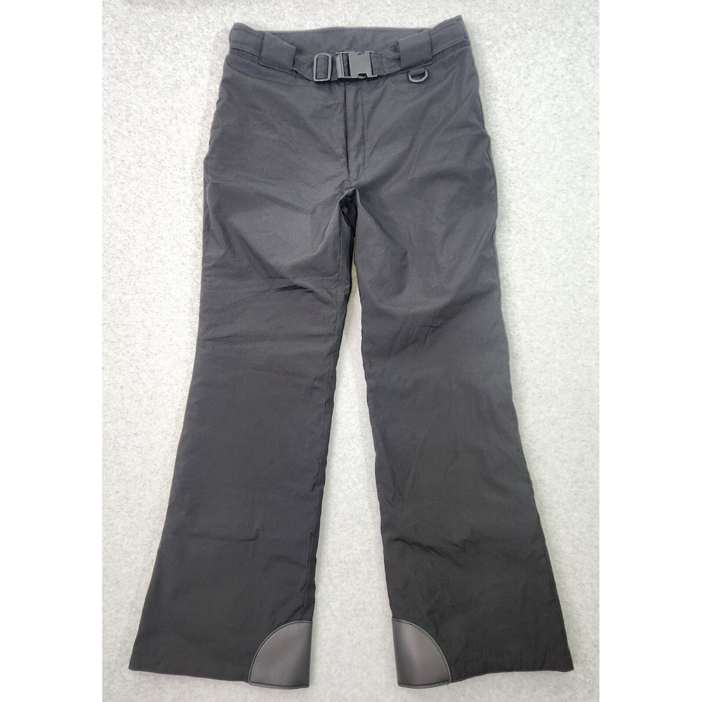 Fera Skiwear Snowboard  Pants Men Size 36R Black Zip Back Pockets Elastic‎ Ankle